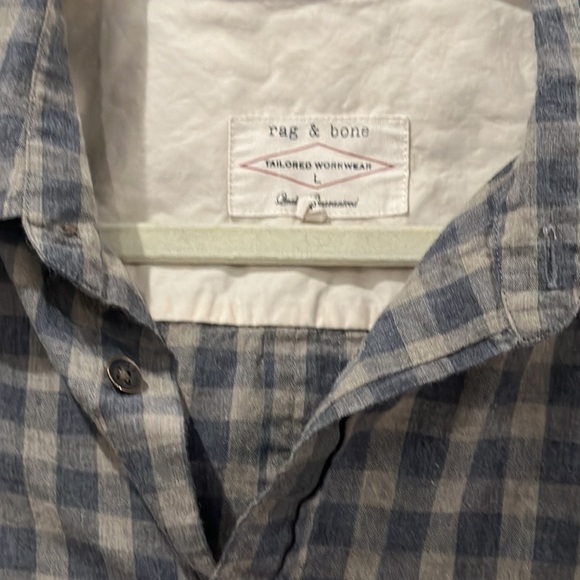 Perfect condition rag and bone Check mens button down - Picture 2 of 3